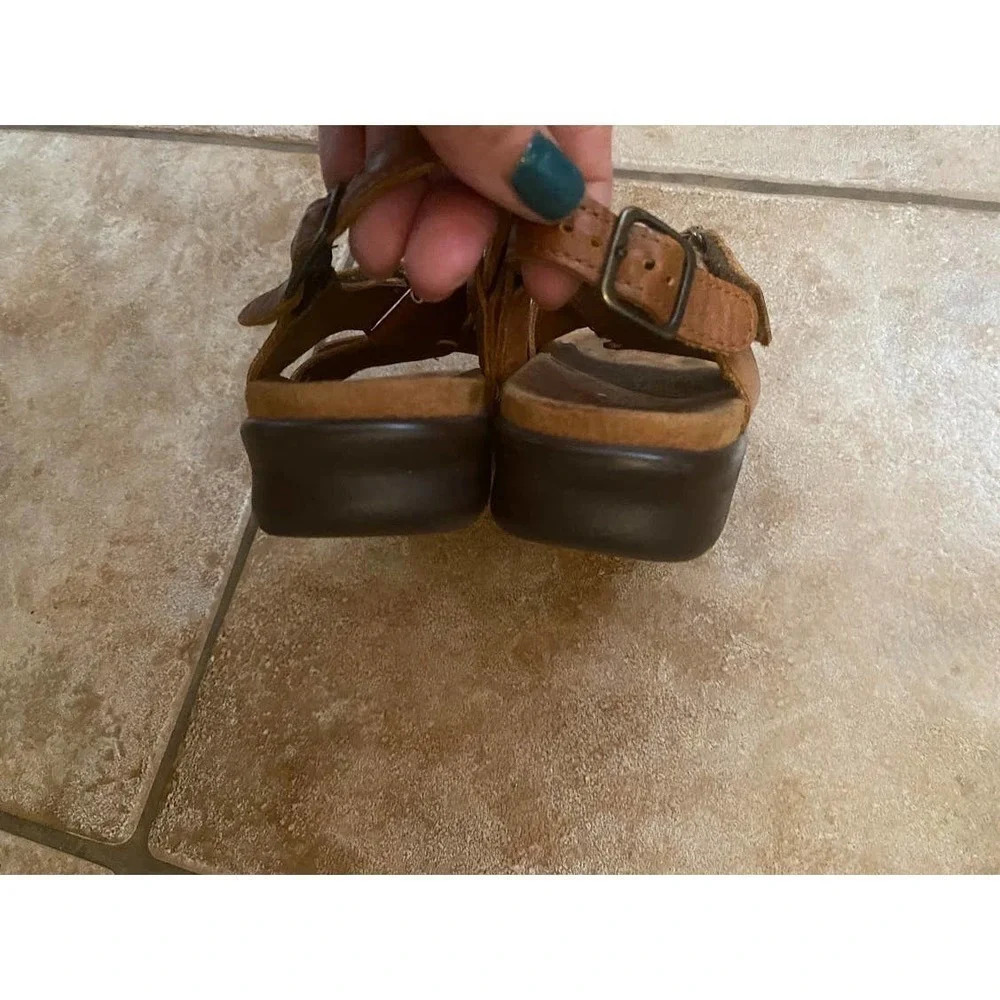 SAS  Women's Brown Tripad Comfort Sandals Size 6 Open Toe Comfort Strappy - Picture 7 of 10